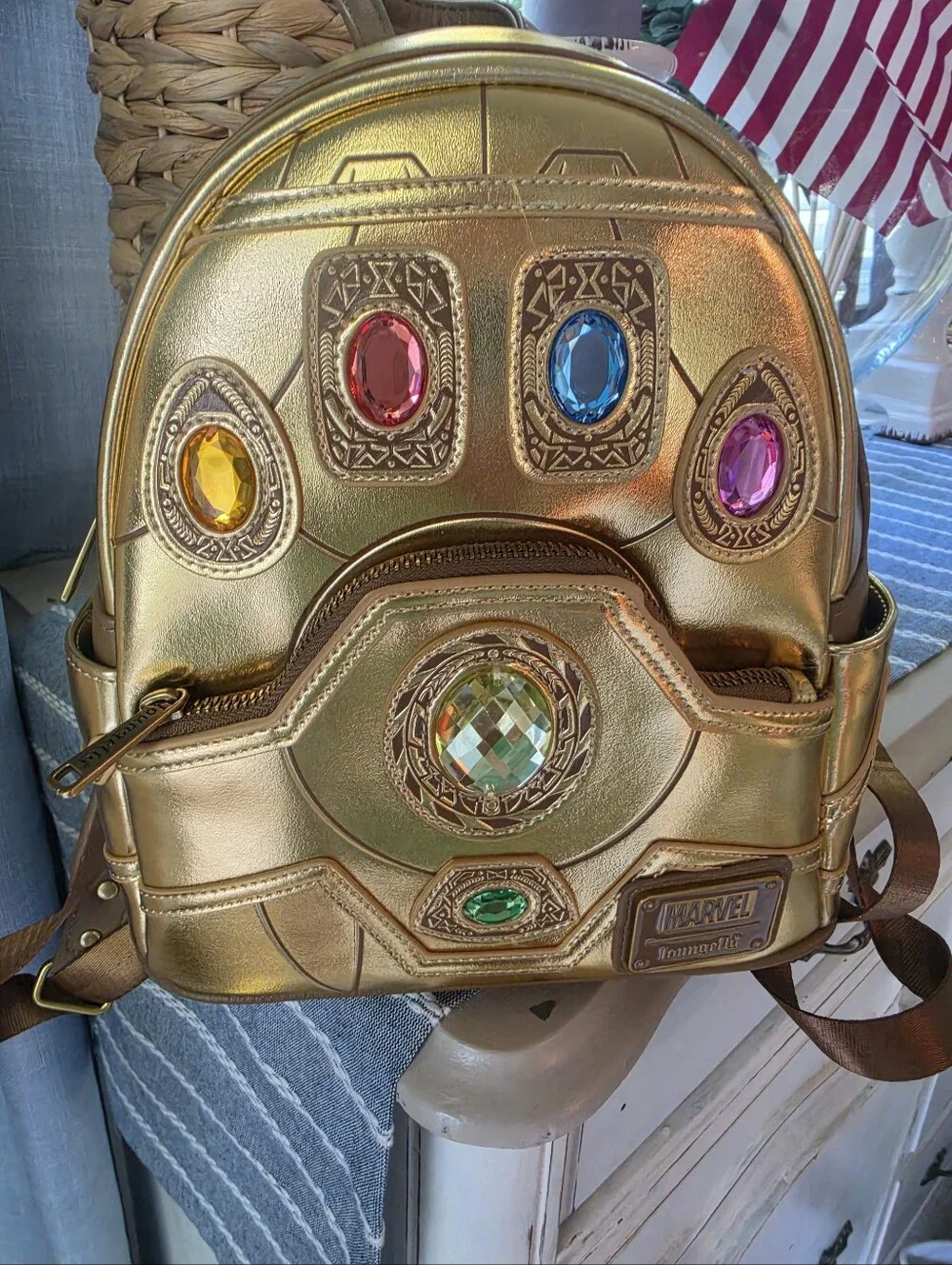 Disney Loungefly Infiniti Stone Gauntlet Backpack